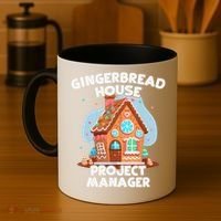 Cute Christmas Gingerbread House Project Manager Coffee Mug thumb 4