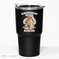 Cute Christmas Gingerbread House Project Manager Tumbler thumb 0