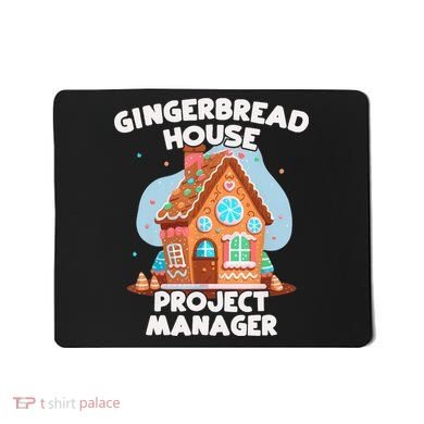 Cute Christmas Gingerbread House Project Manager Mousepad