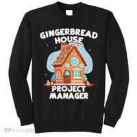 Cute Christmas Gingerbread House Project Manager Tall Sweatshirt thumb 0