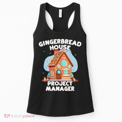 Cute Christmas Gingerbread House Project Manager Women's Tank Top