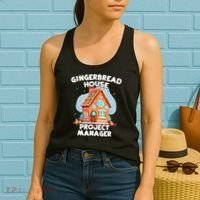 Cute Christmas Gingerbread House Project Manager Women's Tank Top thumb 2