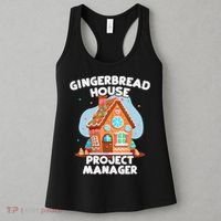 Cute Christmas Gingerbread House Project Manager Women's Tank Top thumb 3