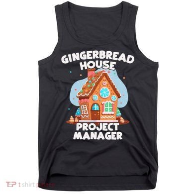 Cute Christmas Gingerbread House Project Manager Tank Top