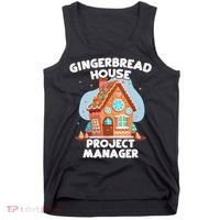 Cute Christmas Gingerbread House Project Manager Tank Top thumb 0