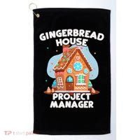 Cute Christmas Gingerbread House Project Manager Golf Towel thumb 0