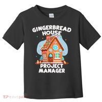 Cute Christmas Gingerbread House Project Manager Toddler T-Shirt thumb 0