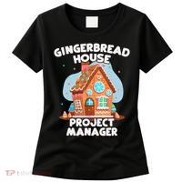 Cute Christmas Gingerbread House Project Manager Women's T-Shirt thumb 0