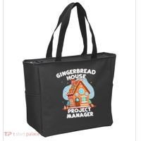 Cute Christmas Gingerbread House Project Manager Tote Bag thumb 2