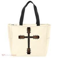 Cool Christian Guitar Cross Cute Musician Guitarist Tote Bag thumb 0