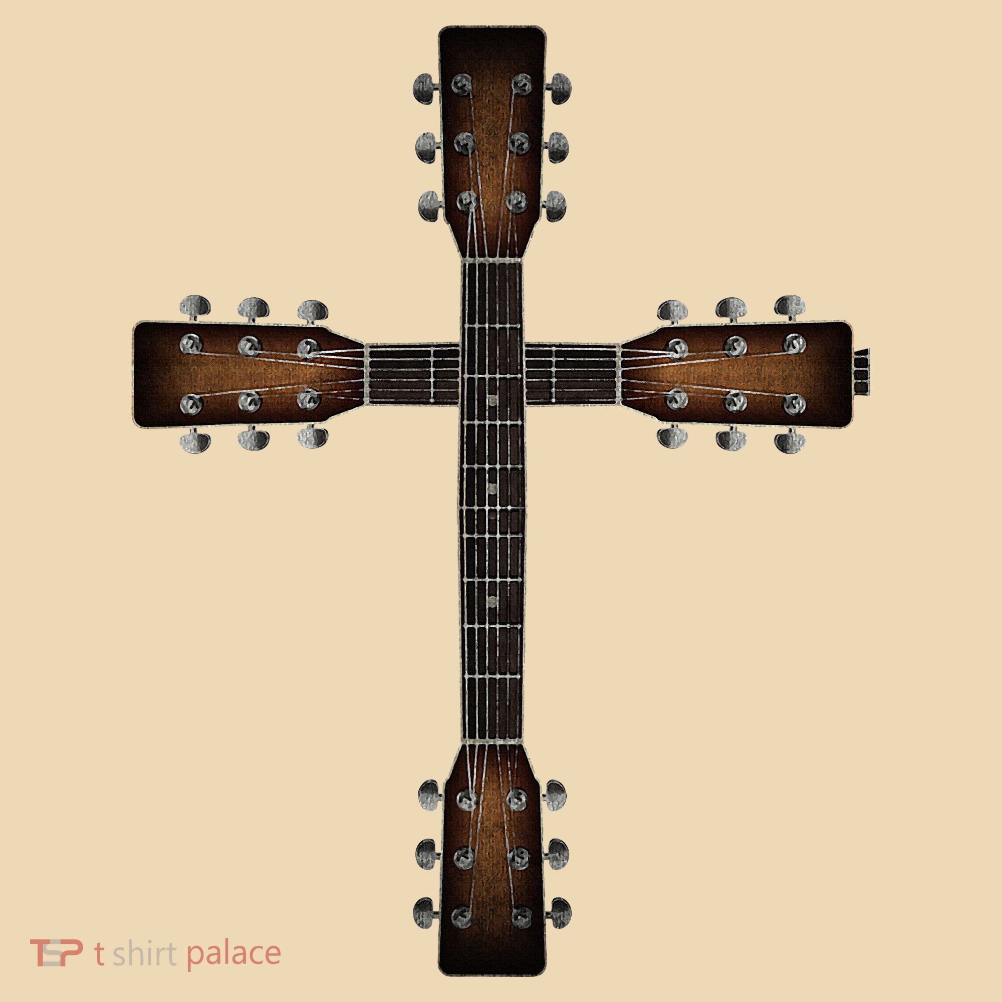 Cool Christian Guitar Cross Cute Musician Guitarist Tote Bag