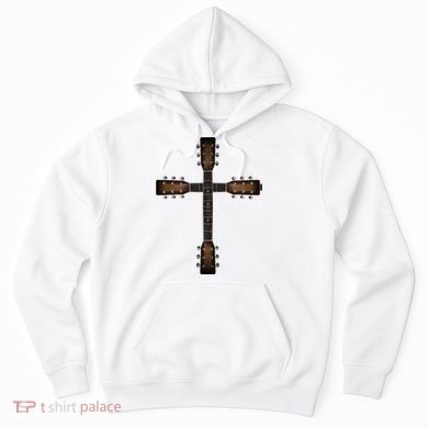 Cool Christian Guitar Cross Cute Musician Guitarist Hoodie