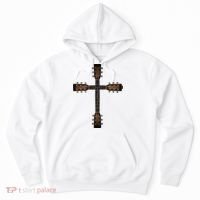 Cool Christian Guitar Cross Cute Musician Guitarist Hoodie thumb 0