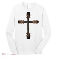 Cool Christian Guitar Cross Cute Musician Guitarist Long Sleeve Shirt thumb 0