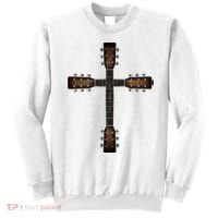 Cool Christian Guitar Cross Cute Musician Guitarist Sweatshirt thumb 0