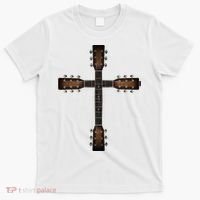 Cool Christian Guitar Cross Cute Musician Guitarist T-Shirt thumb 0