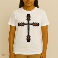Cool Christian Guitar Cross Cute Musician Guitarist T-Shirt thumb 4