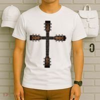 Cool Christian Guitar Cross Cute Musician Guitarist T-Shirt thumb 6