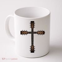 Cool Christian Guitar Cross Cute Musician Guitarist Coffee Mug thumb 0
