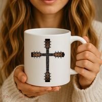 Cool Christian Guitar Cross Cute Musician Guitarist Coffee Mug thumb 3