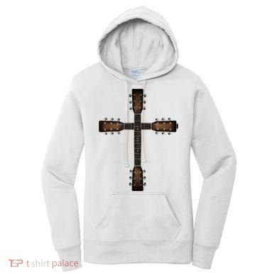 Cool Christian Guitar Cross Cute Musician Guitarist Women's Hoodie