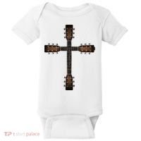 Cool Christian Guitar Cross Cute Musician Guitarist Baby Bodysuit thumb 0