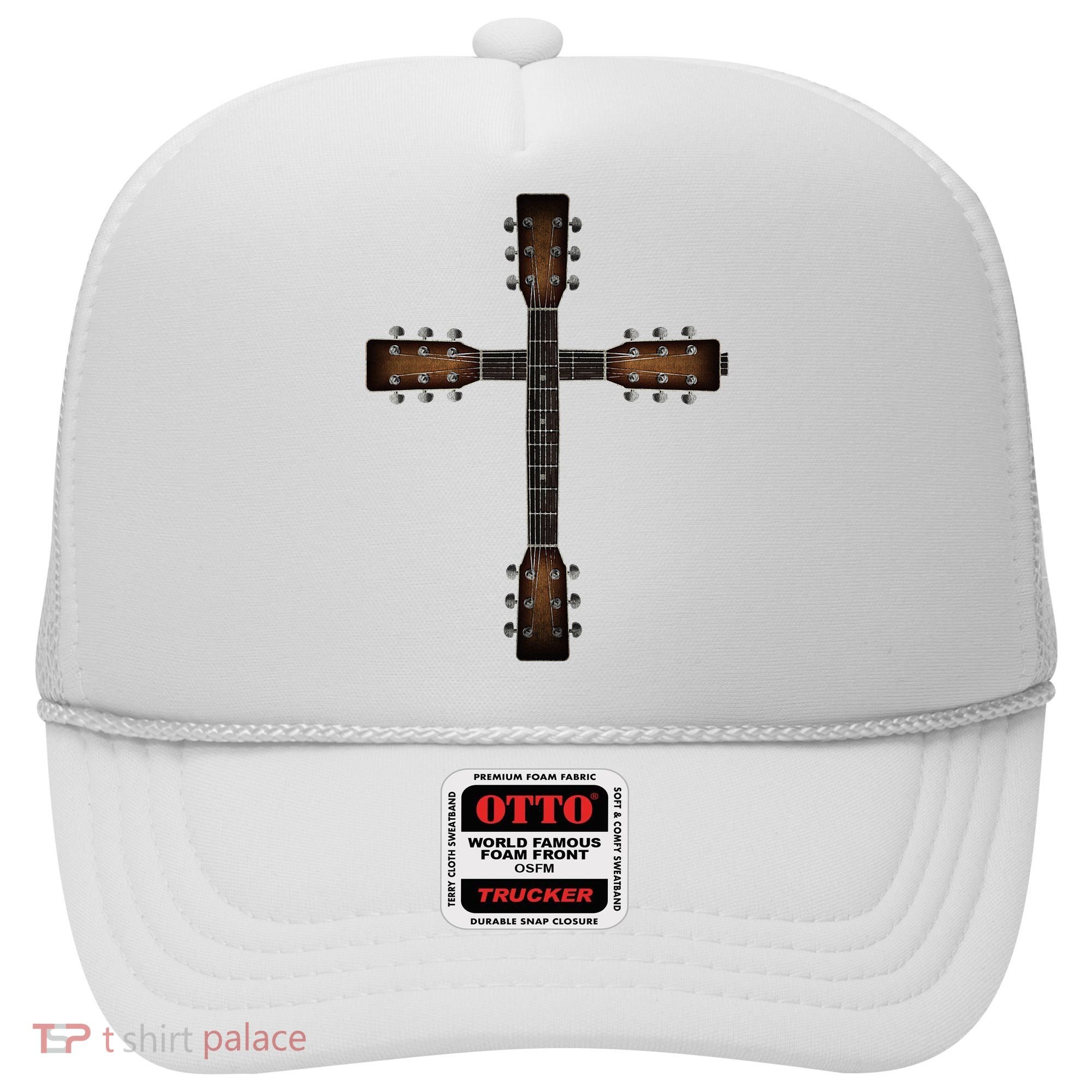 Cool Christian Guitar Cross Cute Musician Guitarist Hat