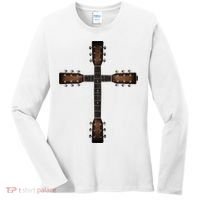 Cool Christian Guitar Cross Cute Musician Guitarist Women's Long Sleeve Shirt thumb 0