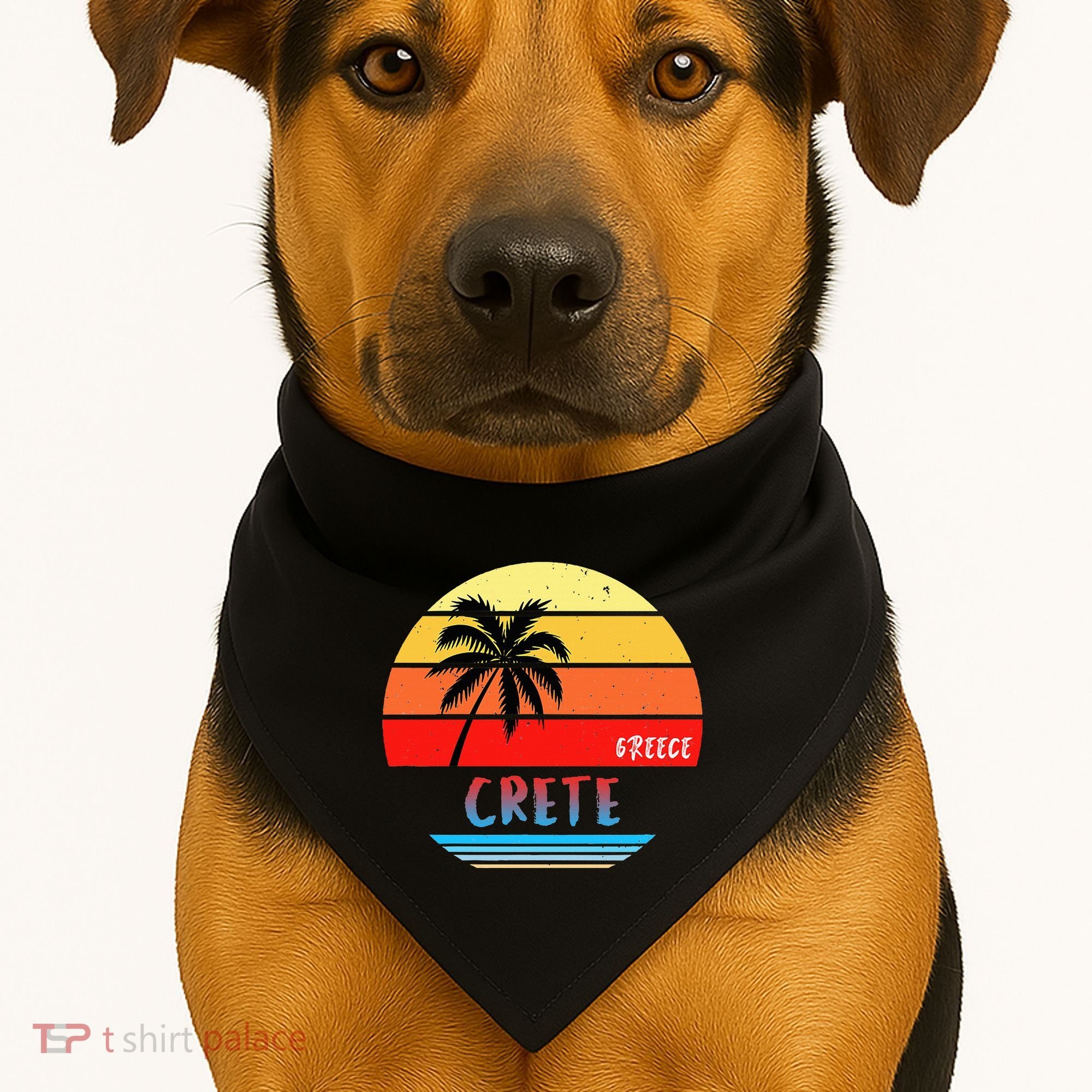 Crete Crete Greece USA-Made Doggie Bandana