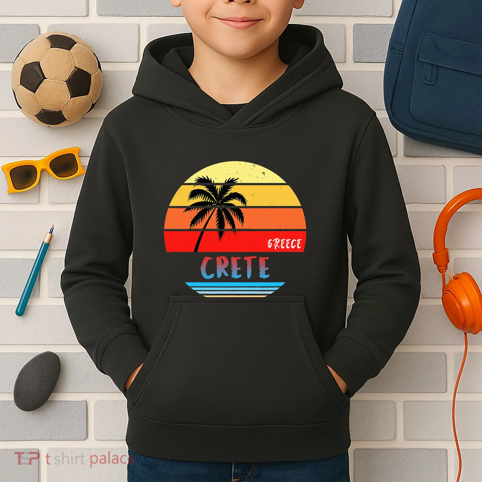Crete Crete Greece Kids Hoodie