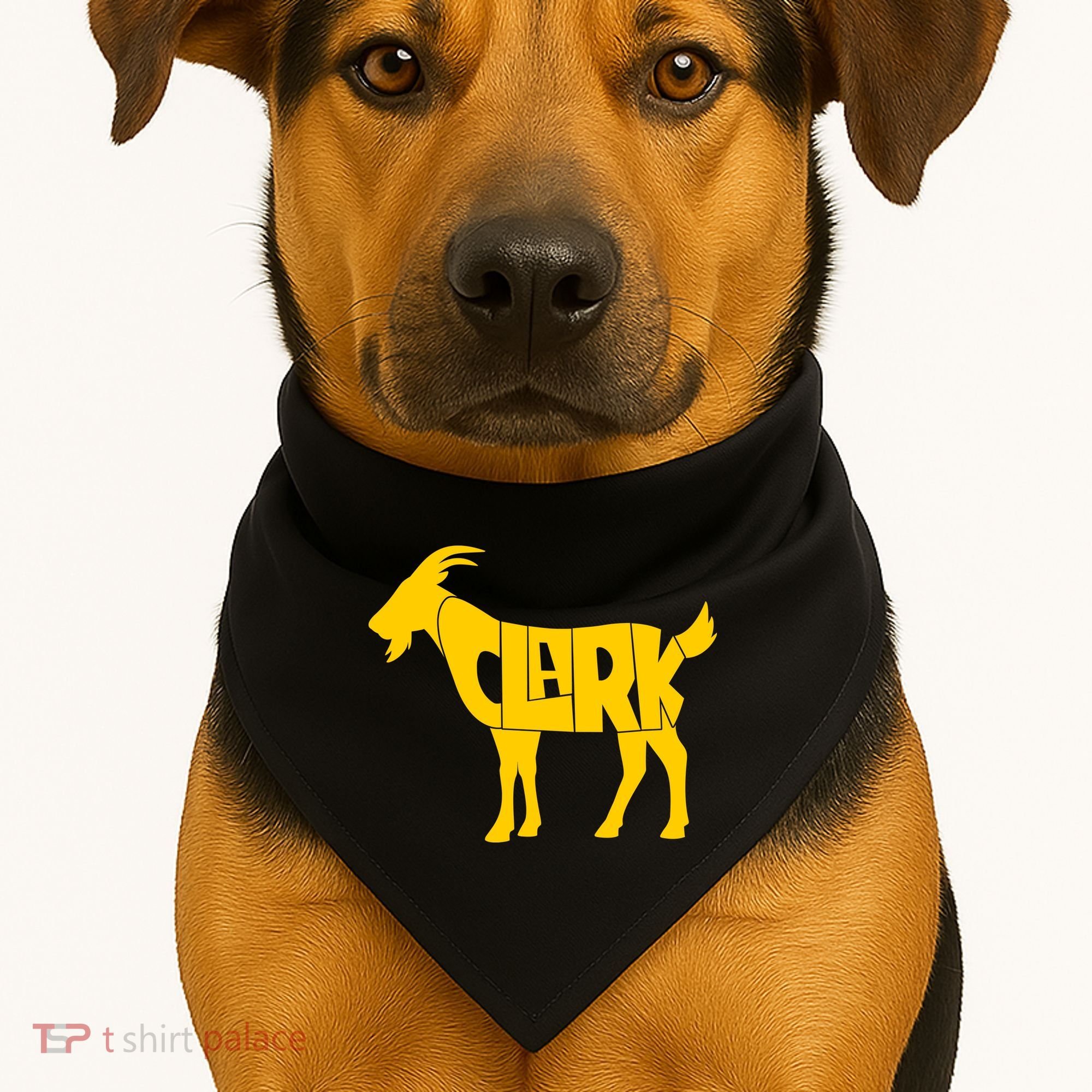 Clark Goat Basketball Fan Goat USA-Made Doggie Bandana