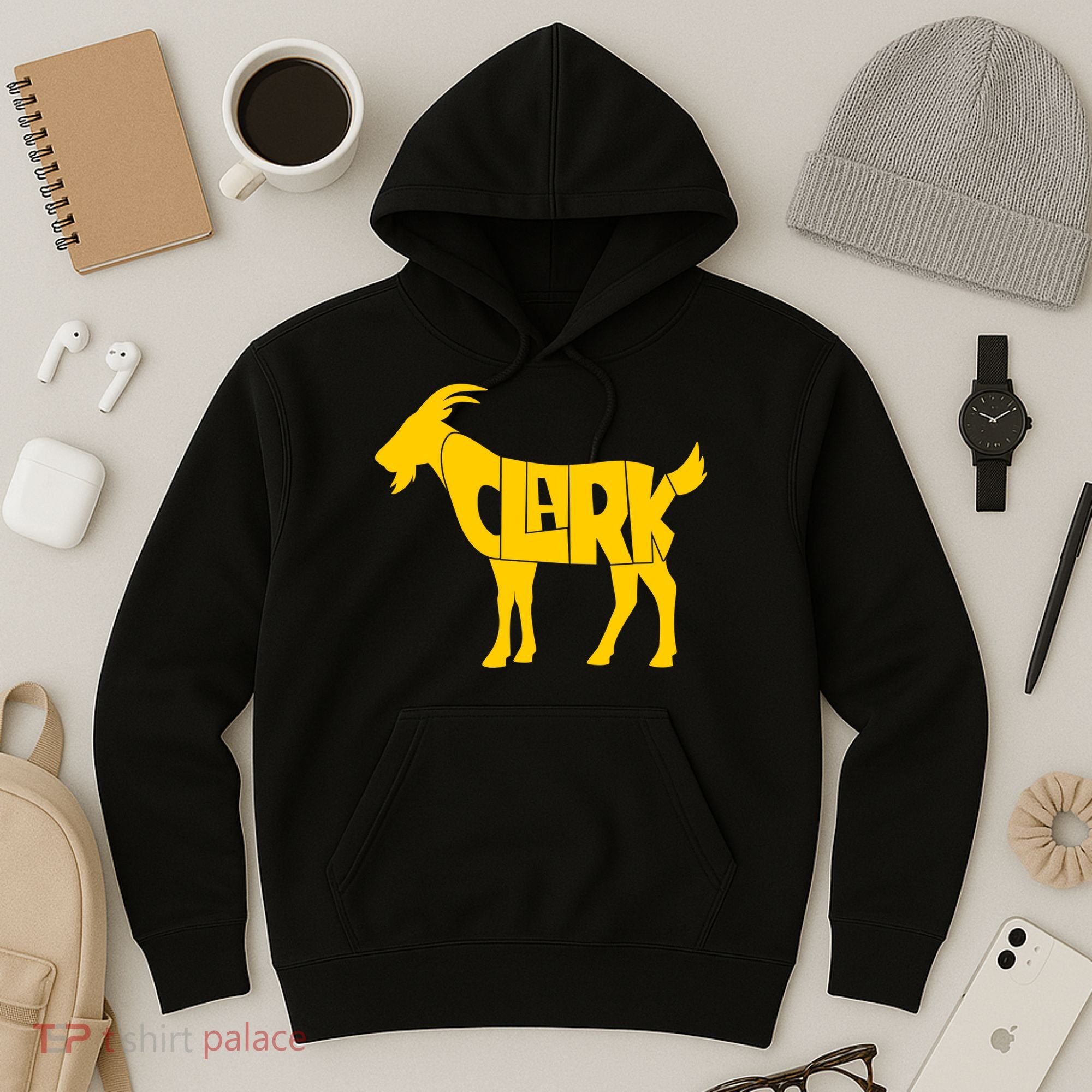 Clark Goat Basketball Fan Goat Hoodie