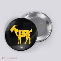 Clark Goat Basketball Fan Goat Button thumb 0
