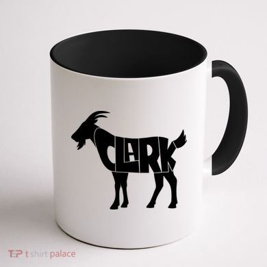 Clark Goat Basketball Fan Goat Coffee Mug back