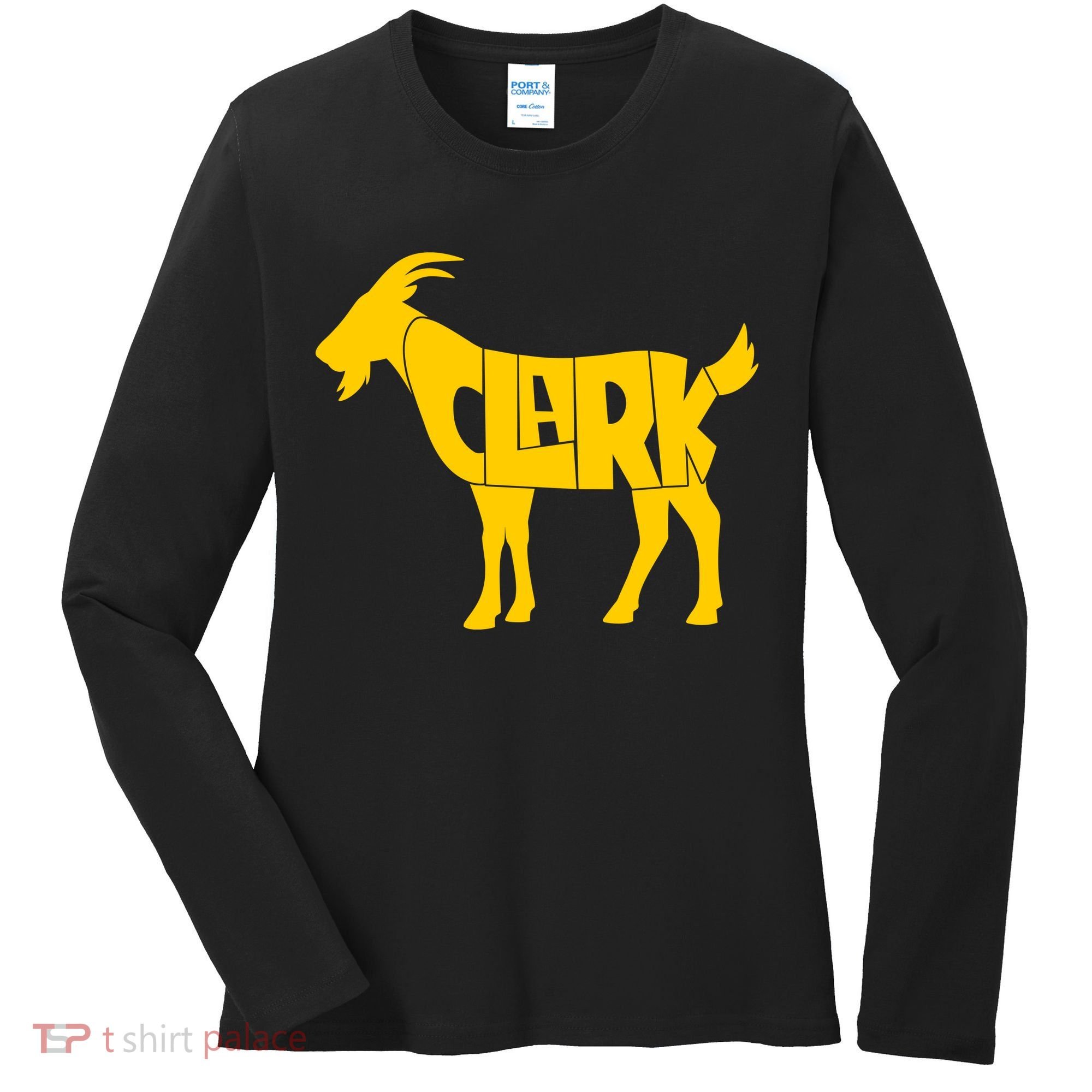 Clark Goat Basketball Fan Goat Women's Long Sleeve Shirt