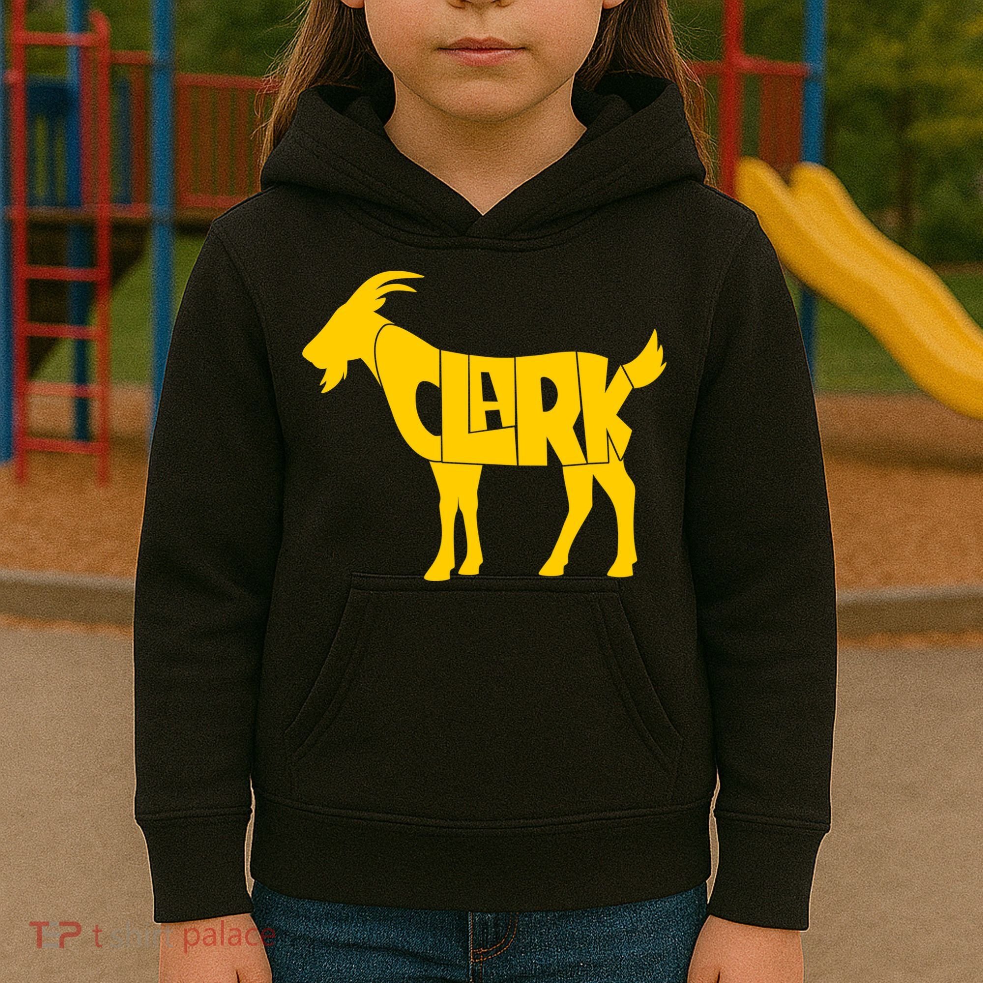 Clark Goat Basketball Fan Goat Kids Hoodie