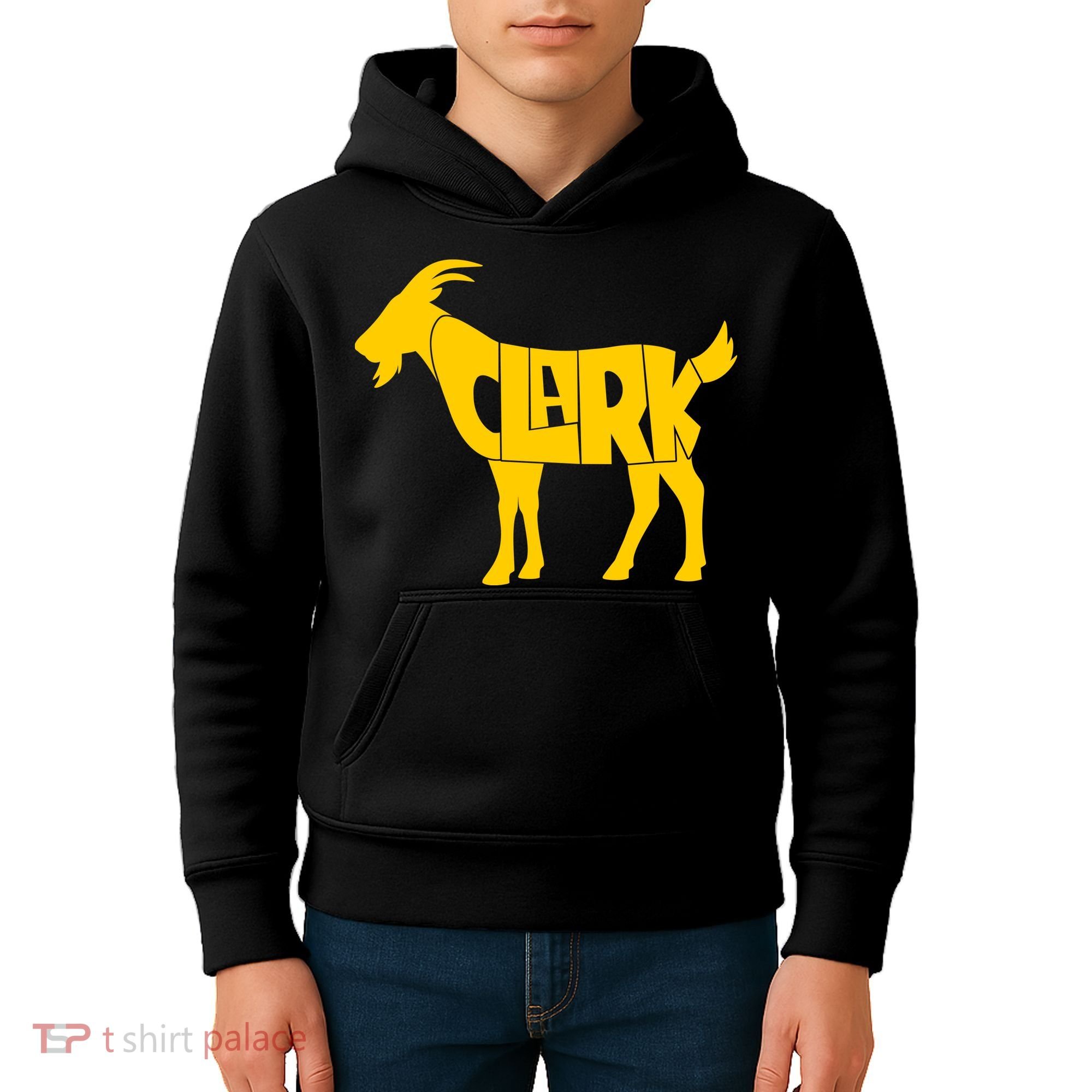 Clark Goat Basketball Fan Goat Kids Hoodie