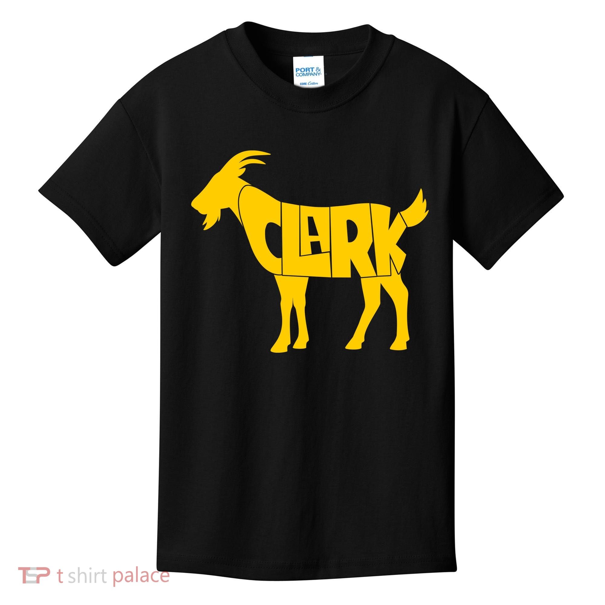 Clark Goat Basketball Fan Goat Kids T-Shirt