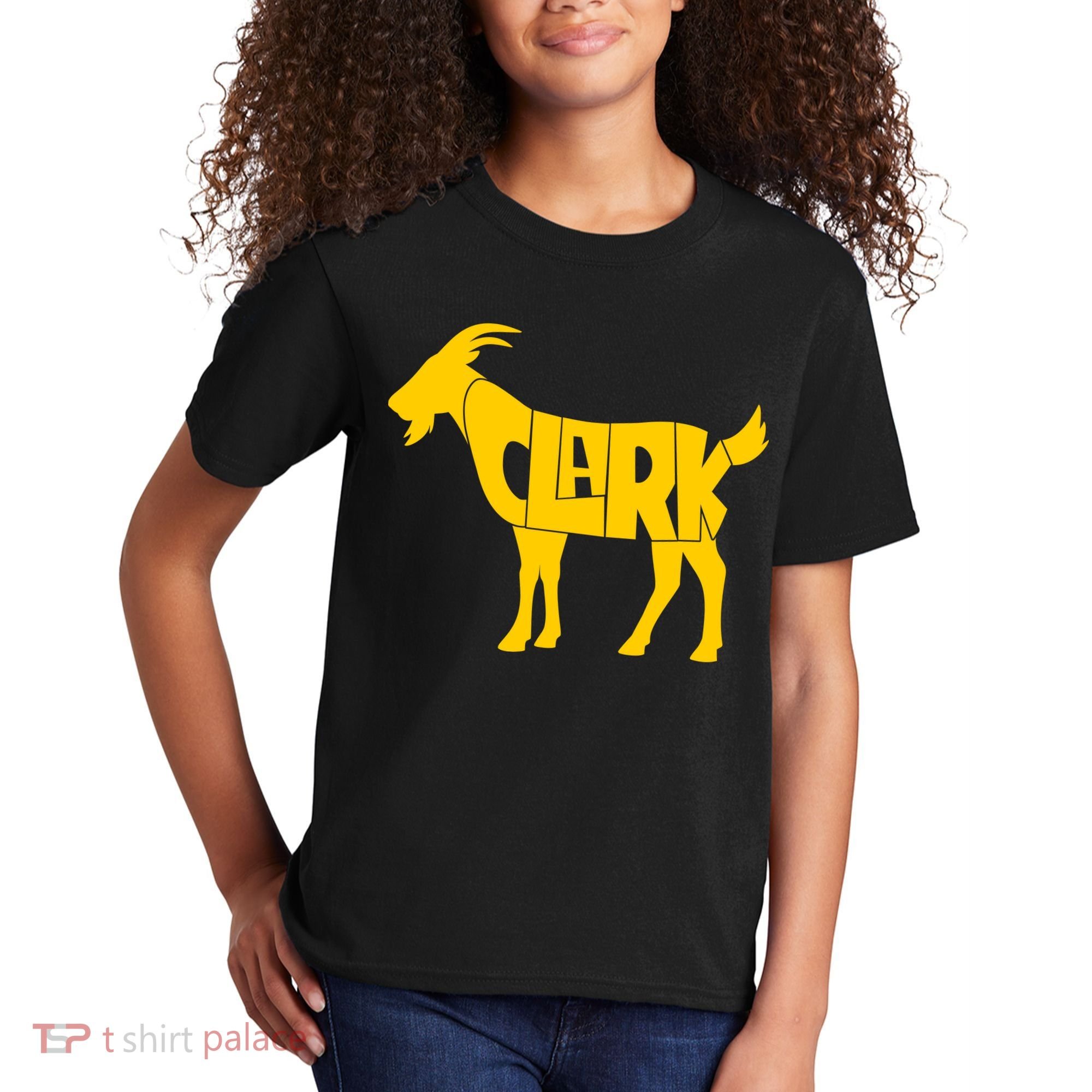 Clark Goat Basketball Fan Goat Kids T-Shirt