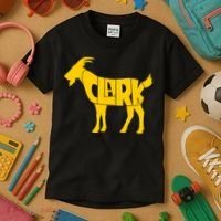 Clark Goat Basketball Fan Goat Kids T-Shirt thumb 3