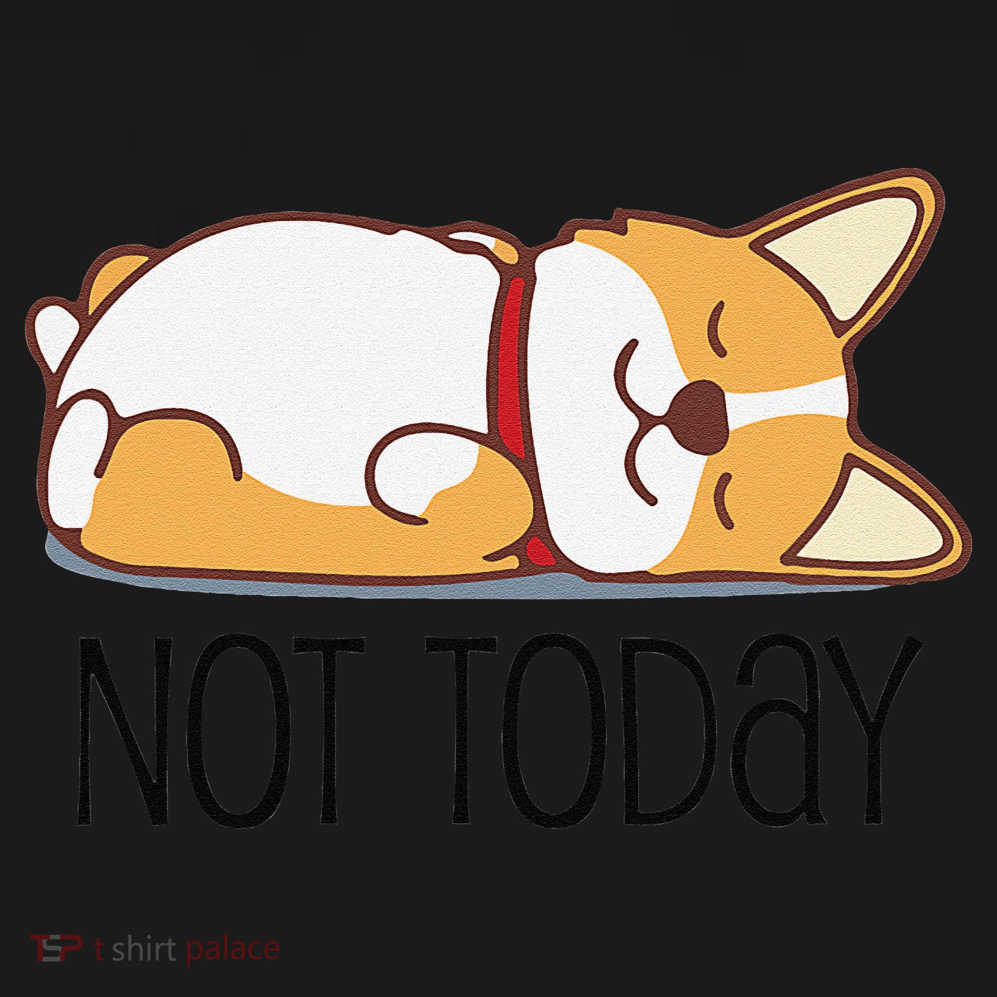Cute Corgi Gift Funny Dog Lover Not Today Lazy Animal Short Sleeve Tank Top
