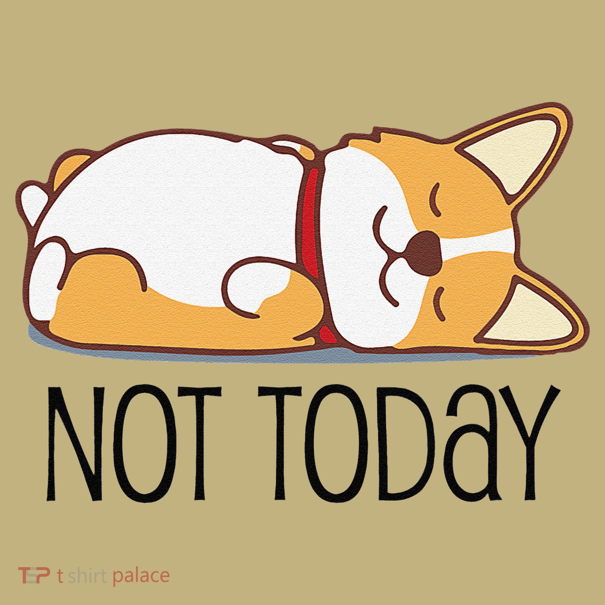 Cute Corgi Gift Funny Dog Lover Not Today Lazy Animal Short Sleeve Polo
