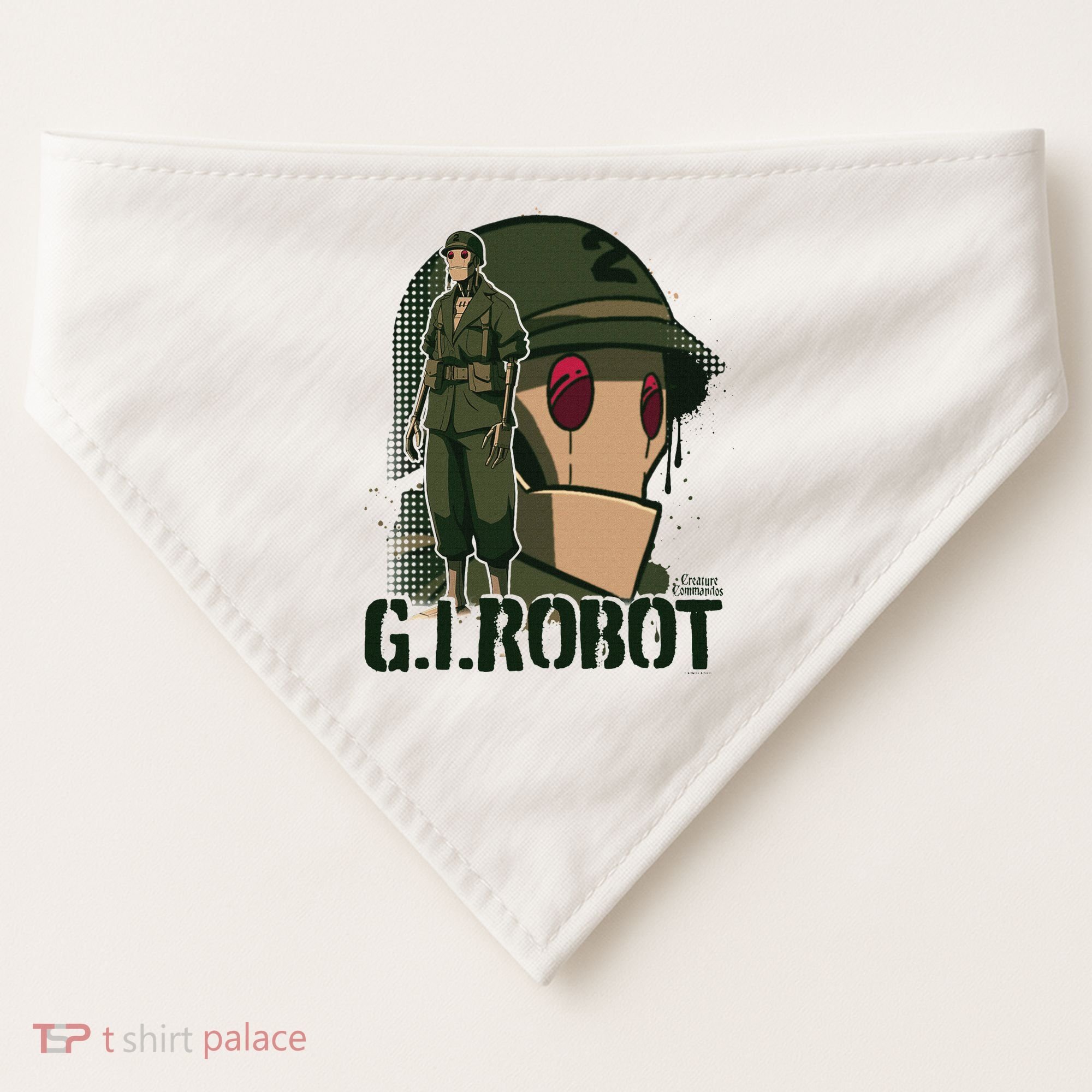 Creature Commandos G.I. Robot Showcase USA-Made Doggie Bandana