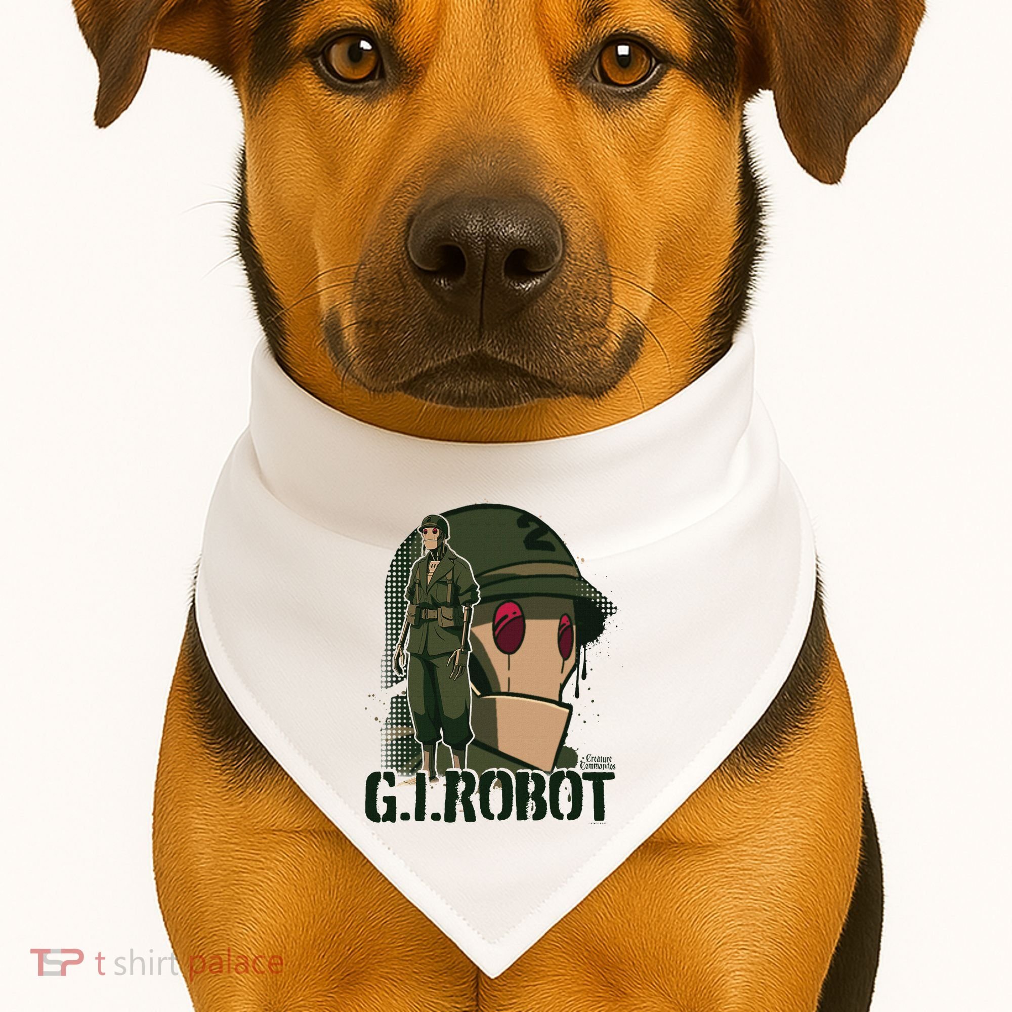 Creature Commandos G.I. Robot Showcase USA-Made Doggie Bandana