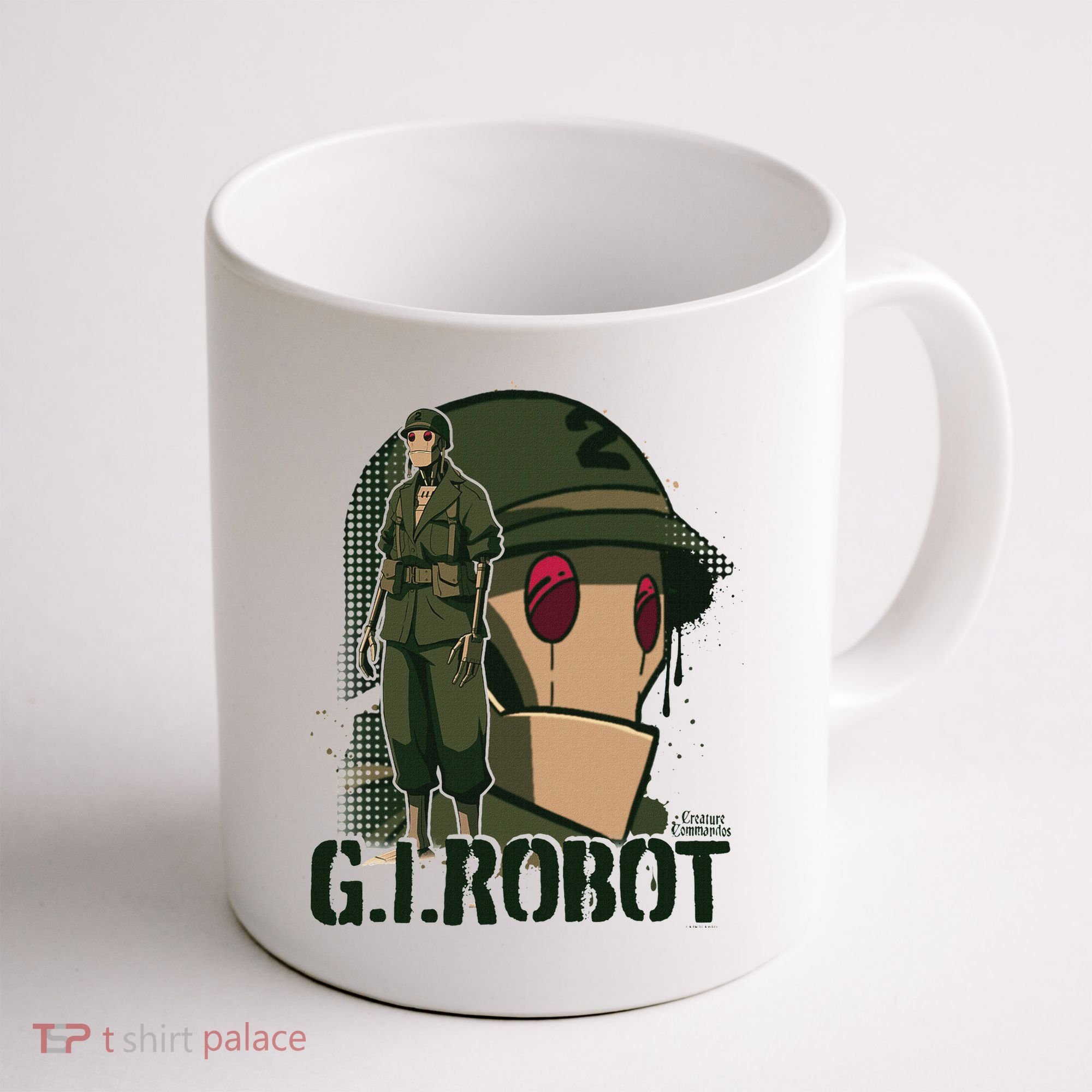 Creature Commandos G.I. Robot Showcase Coffee Mug