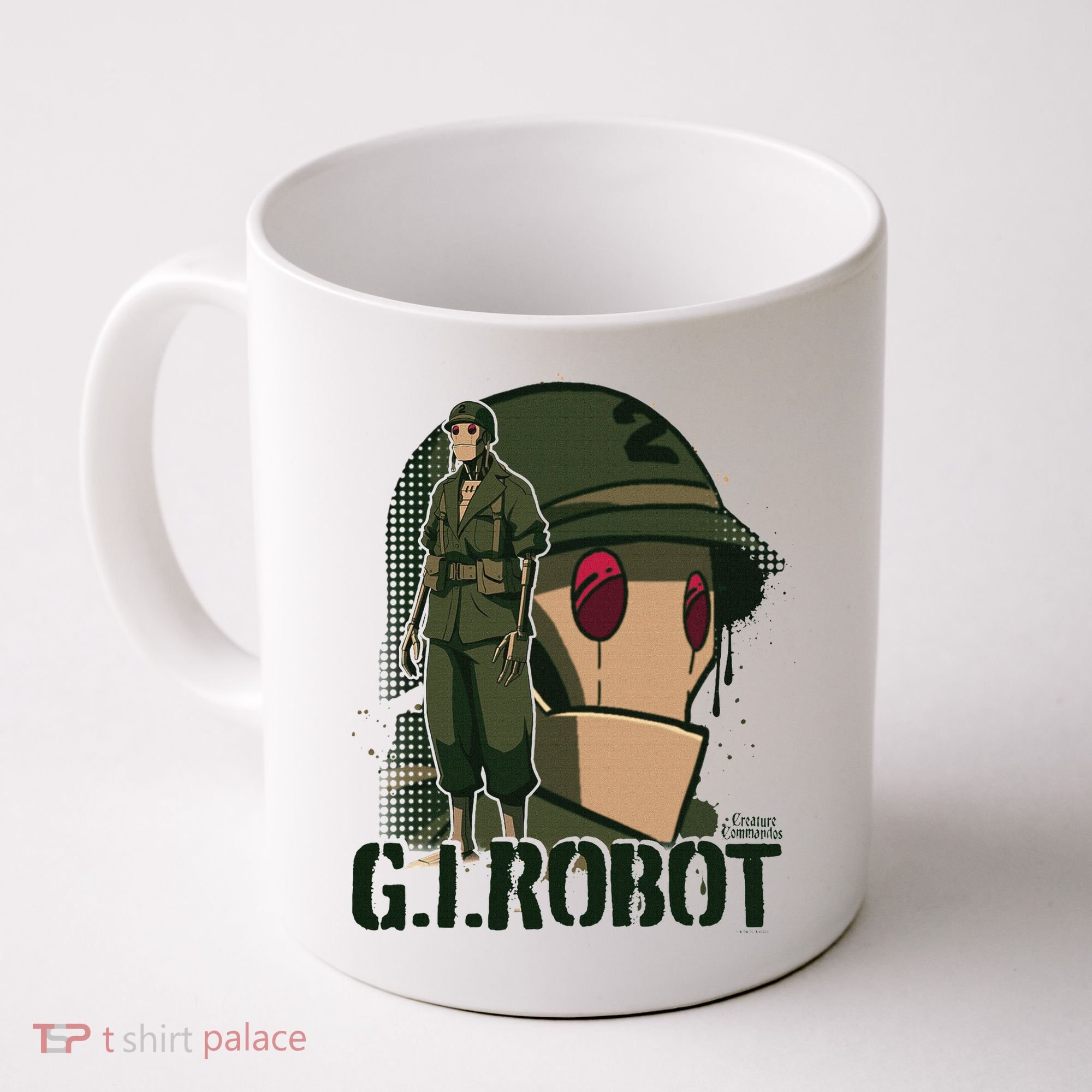 Creature Commandos G.I. Robot Showcase Coffee Mug