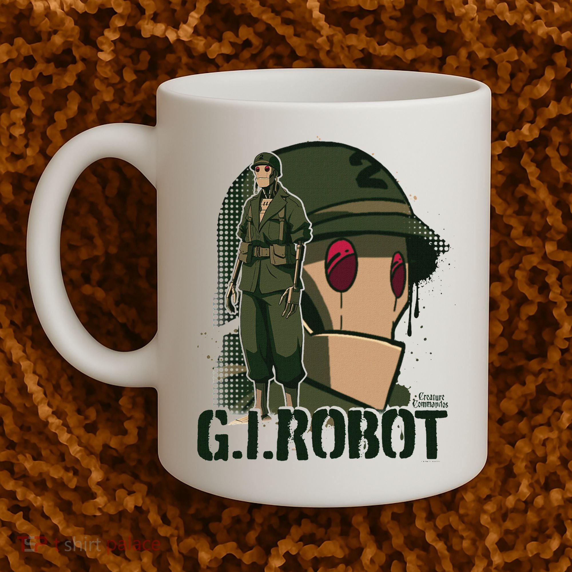 Creature Commandos G.I. Robot Showcase Coffee Mug