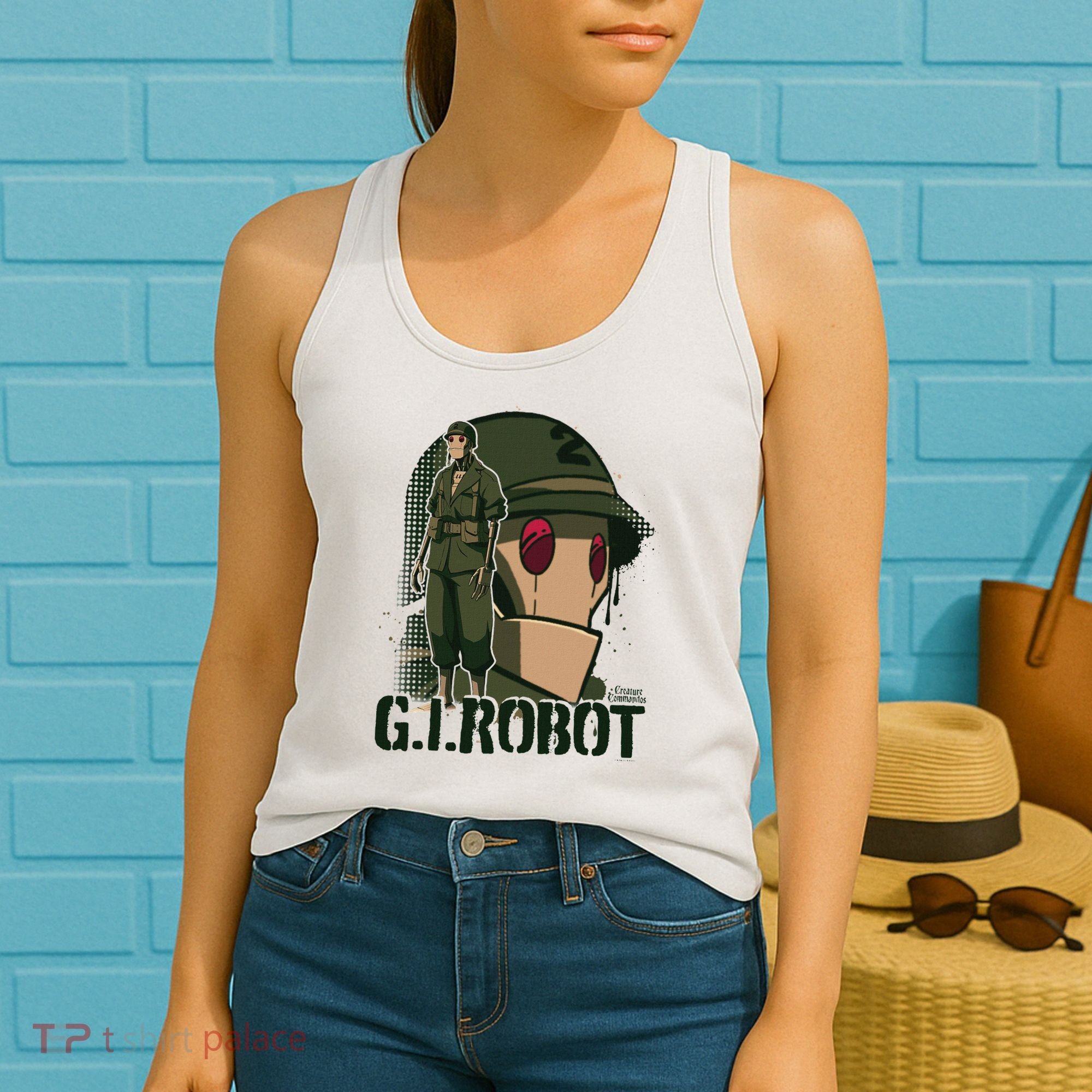 Creature Commandos G.I. Robot Showcase Women's Tank Top