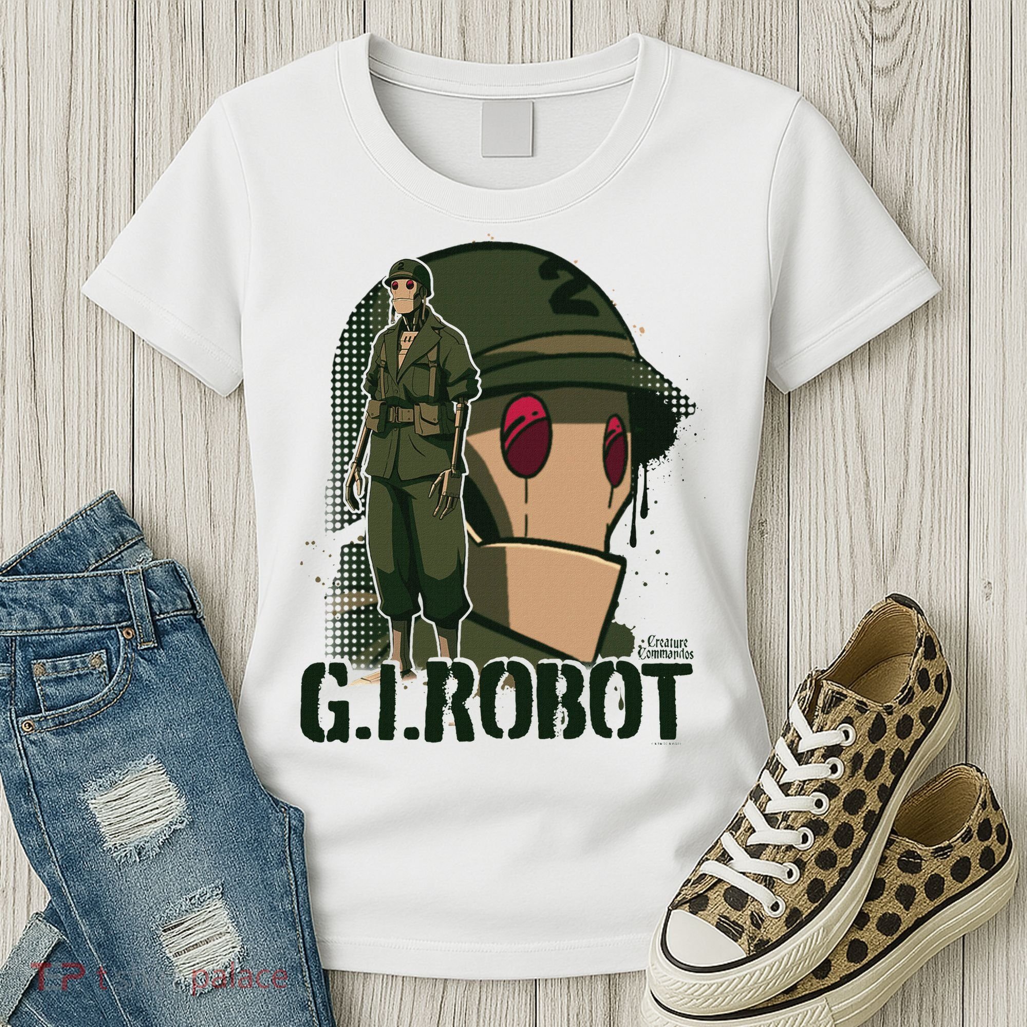 Creature Commandos G.I. Robot Showcase Women's T-Shirt