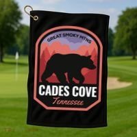 Cades Cove Great Smoky Mtns Tennessee Cute Gift Golf Towel thumb 1